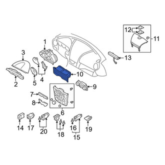 Mazda OE - Front Center Dashboard Air Vent