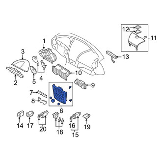 Mazda OE - Front Center Instrument Panel Bezel
