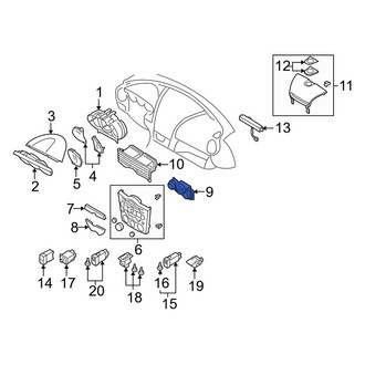 Mazda OE - HVAC Temperature Control Panel