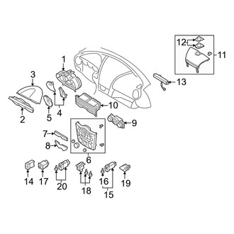 Mazda OE - Instrument Panel - Cluster & Switches