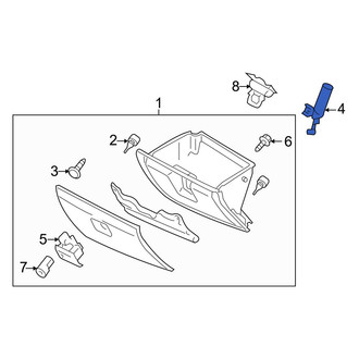 Mazda OE - Glove Box Support
