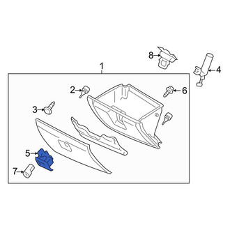 Mazda OE - Front Glove Box Latch