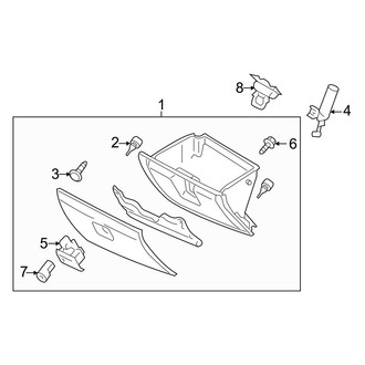 Mazda OE - Instrument Panel - Glove Box