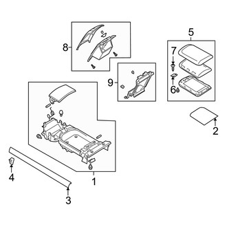 Mazda OE - Rear Console
