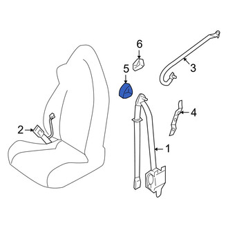 Mazda OE - Front Seat Belt Anchor Plate Cover