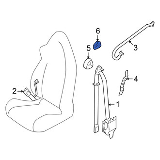Mazda OE - Front Seat Belt Anchor Plate Cover