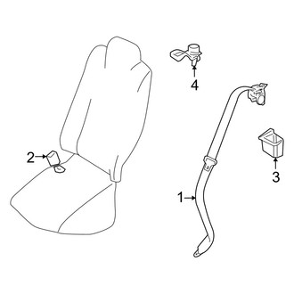 Mazda OE - Restraint Systems - Rear Seat Belts