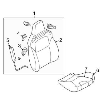 Mazda OE - Seats & Tracks - Front Seat Components (Type 2)