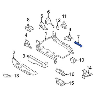 Mazda OE - Front Left Outer Seat Track Cover