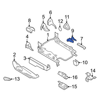 Mazda OE - Front Left Outer Seat Track Cover