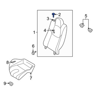 Mazda OE - Seat Track Cover Screw