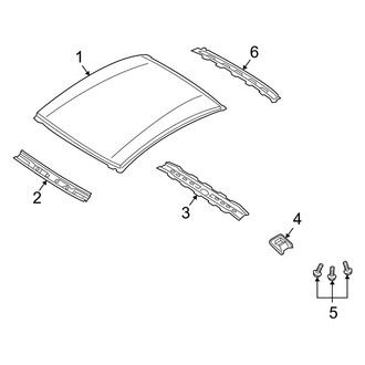 Mazda OE - Roof & Components (W/O Sunroof)