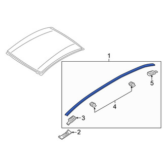 Mazda OE - Left Roof Molding
