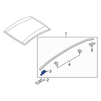 Mazda OE - Front Left Roof Molding Cap
