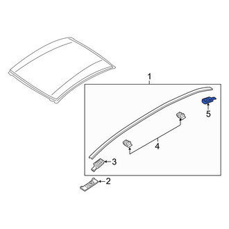 Mazda OE - Rear Left Roof Molding Cap