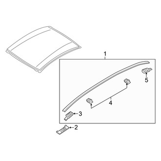 Mazda OE - Roof - Exterior Trim (W/O Sunroof)