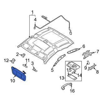 Mazda OE - Left Sun Visor