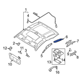 Mazda OE - Rear Left Roof Insulator