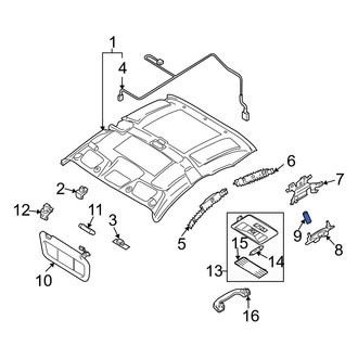 Mazda OE - Front Upper Body C-Pillar Trim Panel Clip