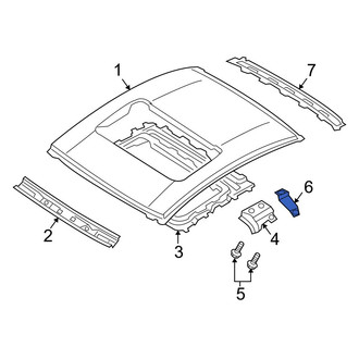 Mazda OE - Right Roof Panel Reinforcement