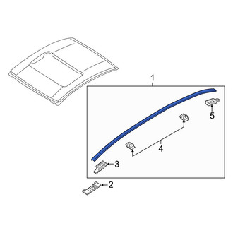 Mazda OE - Left Roof Molding