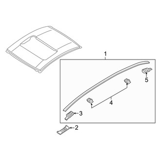Mazda OE - Roof - Exterior Trim (With Sunroof)