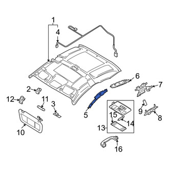 Mazda OE - Front Left Roof Insulator