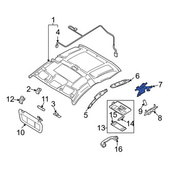 Mazda OE - Left Roof Opening Trim Bracket