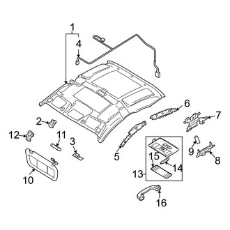Mazda OE - Roof - Interior Trim (With Sunroof)