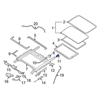 Mazda OE - Sunroof Stopper