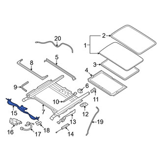 Mazda OE - Sunroof Cable