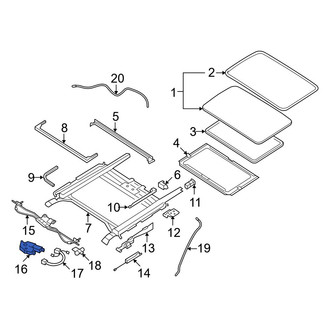 Mazda OE - Sunroof Motor