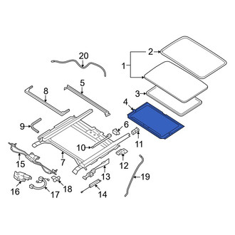 Mazda OE - Sunroof Cover