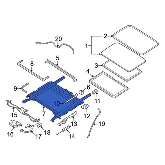 Mazda OE - Sunroof Frame