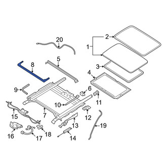 Mazda OE - Sunroof Deflector