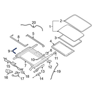 Mazda OE - Sunroof Stopper