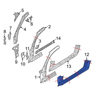 Mazda OE - Left Outer Rocker Panel