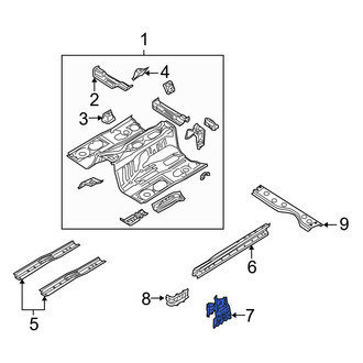 Mazda OE - Right Kick Panel Trim