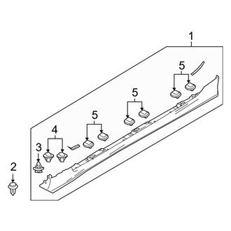 Mazda OE - Pillars, Rocker & Floor - Exterior Trim (Type 2)