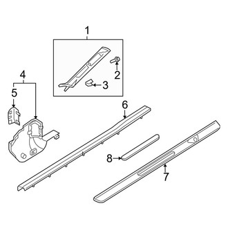 Mazda OE - Pillars, Rocker & Floor - Interior Trim
