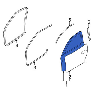 Mazda OE - Front Left Door Shell