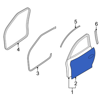 Mazda OE - Front Left Outer Door Outer Panel