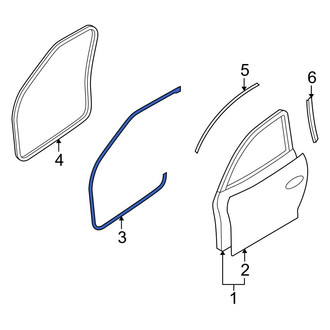 Mazda OE - Front Left Door Seal