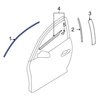 Mazda OE - Right Upper Black Out Tape