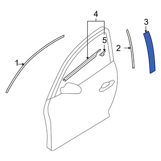 Mazda OE - Left Black Out Tape
