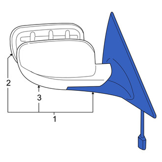 Mazda OE - Front Left Door Mirror