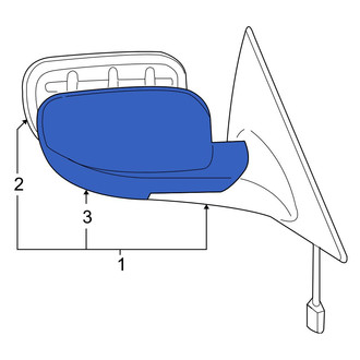 Mazda OE - Front Left Door Mirror Housing