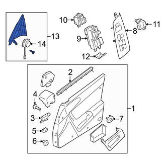 Mazda OE - Front Left Door Mirror Trim Ring