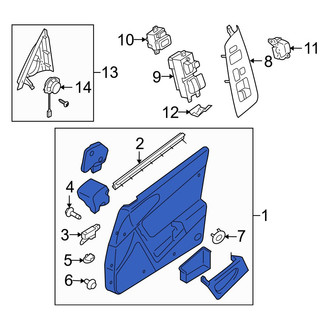 Mazda OE - Front Right Inner Door Interior Trim Panel