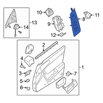 Mazda OE - Front Right Door Window Switch Bezel
